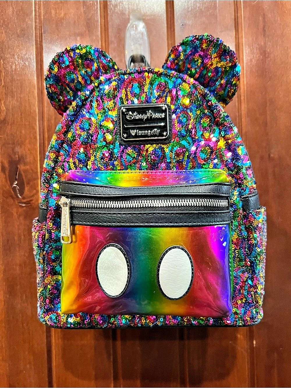 Disney Parks Loungefly sequin Mickey Mouse backpack